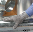 Knitted glove in grey HPPE (High Performance PolyEthelene) fiber, Anti-cut level 5