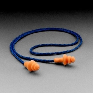 3M 1270 Reusable Ear Plug, Corded, Orange color,500/Case