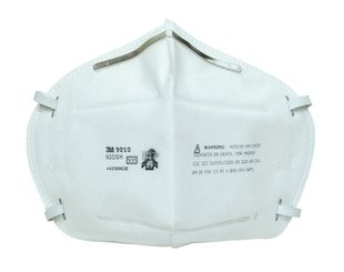 3M 9010 Particulate Respirator, N95,Flat fold,White color, 500/case