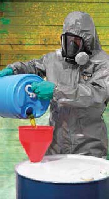 ChemMax 3,Chemical Protective Garment,Multi-layer film,heavy polypropylene nonwoven