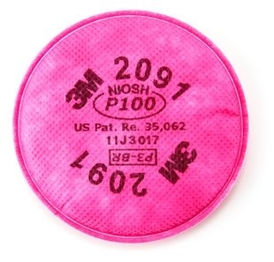 3M Particulate Filter 2091/07000(AAD), P100 Respiratory Protection, 100/cs